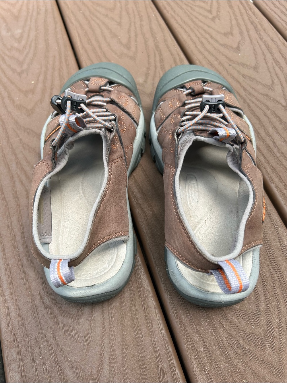 Keen Brown and Gray Women's Outdoor Slip-On Sandal